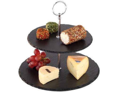 APS 2-stufige Etagère Ø 25 / 20 cm, H: 24 cm