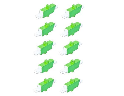 Lightwin LWL Kupplung LSH/APC-LSH/APC, 10x Duplex,Singlemode,100% E2000/APC kompatibel