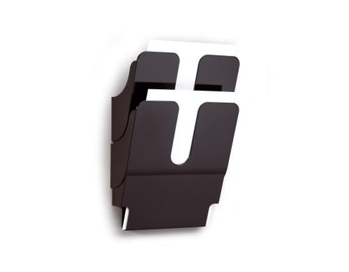 Durable Prospektständer Flexiplus 2 A4 2 Fächer, 247x360x100mm, schwarz
