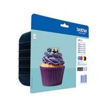 Brother Kombipack, 4 Patronen, LC123VALBP LC123BK, LC123C, LC123M, LC123Y