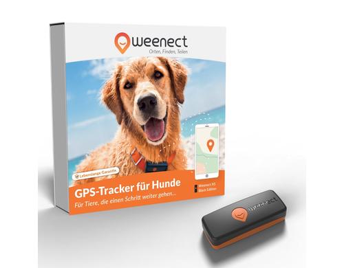 Weenect GPS-Tracker für Hunde schwarz