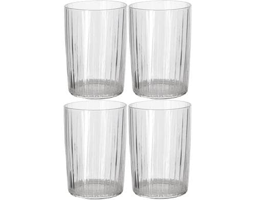 Bitz Trinkglas Kusintha 280ml Klar 4er Set, D: 7cm
