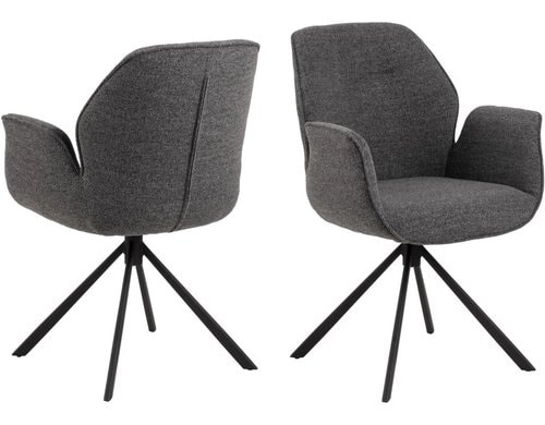 AC Design Esszimmerstuhl Aura Monza 1 Stück Monza fabric Anthrazit