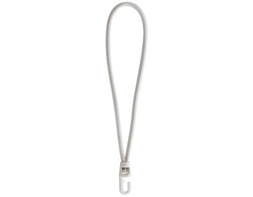 Loop mit Plastic Haken 6mm/10cm weiss, 1 Stück