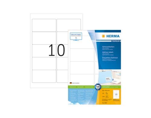 Herma Universaletiketten Premium 96 x 50,8 mm, 1000 Stück