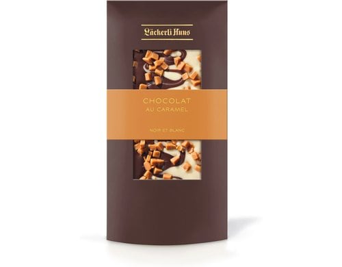 Chocolat au Caramel noir et blanc 100 g