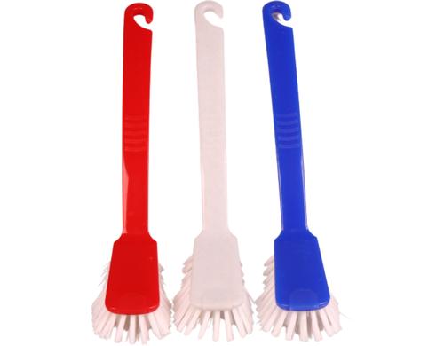 Edi Baur Abwaschbürsten 3er Set blau/rot/we Polypropylen, Nylon