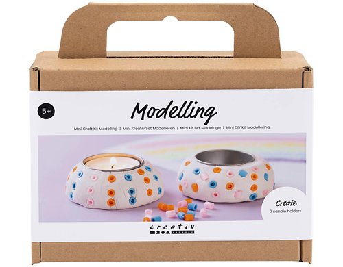 Creativ Company Bastelset Modellieren Teelichthalter