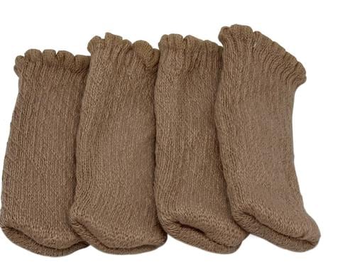 Dameco Stuhlsocken Uni beige für Möbel 4er Set 3x11cm