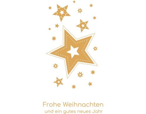 ABC Weihnachtskarten-Set Format A6, 105 x 148 mm, 5 Stück