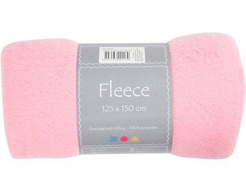 Creativ Company Fleece 125 cm x 150 cm 200 g, Rosa