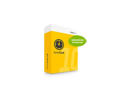 ReinerSCT timeCard 10 Zeit Jahreslizenz 10u Jahreslizenz für 10 Mitarbeiter