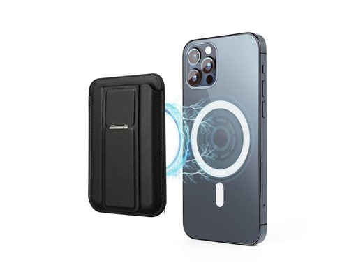 4SMARTS Magnet Wallet mit Kickstand Schwarz