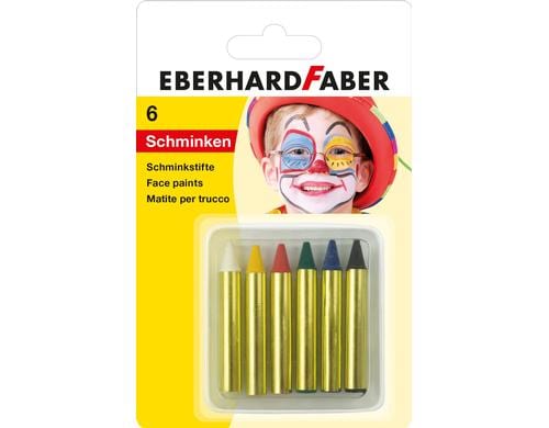Eberhard F. Schminkstifte kurz 6er Blisterkarte