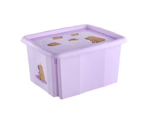 keeeper Dreh-/Stapelbox mit Deckel 24 l Karolina Capybara