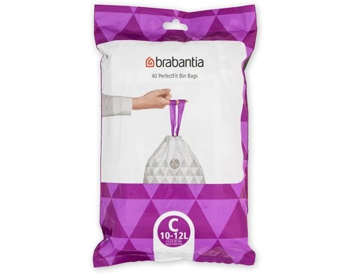 Brabantia Kehrichtsack Perfectfit C 10-12L, 40 Stück Spenderpack