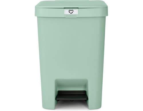 Brabantia Treteimer StepUp Recyclingeimer, 25 Liter, Jade Green