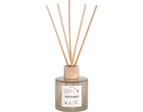 AVA & MAY Duftstäbchen Paris,100 ml 6.6x6.6x20 cm, Stäbchen aus Echtholz