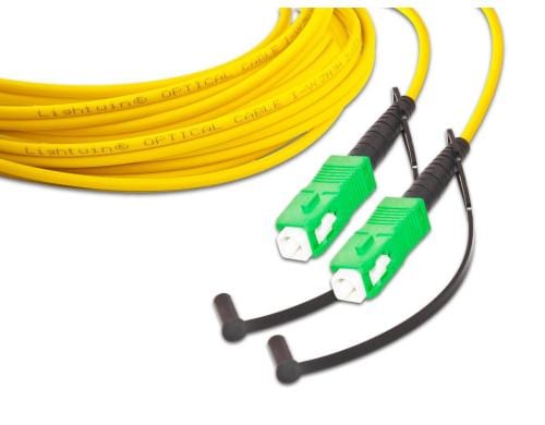 Lightwin LWL HQ Simplex Patchkabel, 3m Singlemode 9/125µm, SC/APC-SC/APC, OS2