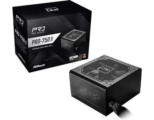 ASRock PRO PRO-750B 80+ Bronze Power Supply Unit