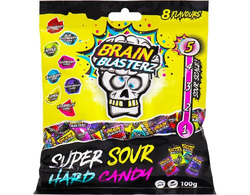 Brain Blasterz Super Sour Hard Candy 100 g