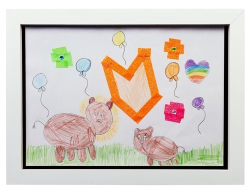 COCON, Bilderrahmen für Kinderzeichnungen 3 Für Zeichnungen A4, 35x26x5cm
