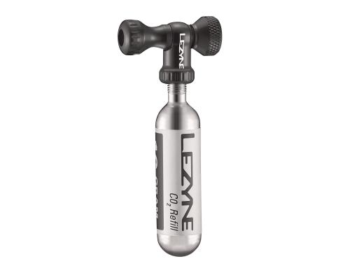 Lezyne Control Drive 16g CO2 Black Farbe: schwarz, aus Stahl, mit Manometer