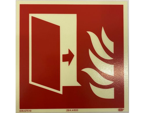 P.R.O. Brandschutztüre Piktogramm 150x150 mm