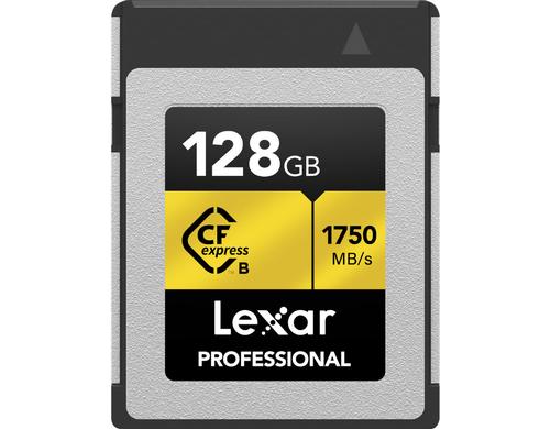 Lexar PRO CFexpress Gold Series TypeB 128GB Lesen 1750 MB/s, Schreiben 1500 MB/s