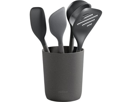 Zyliss Kochutensilien Set 5-teilig Kunststoff mit Weizenstrohmaterial