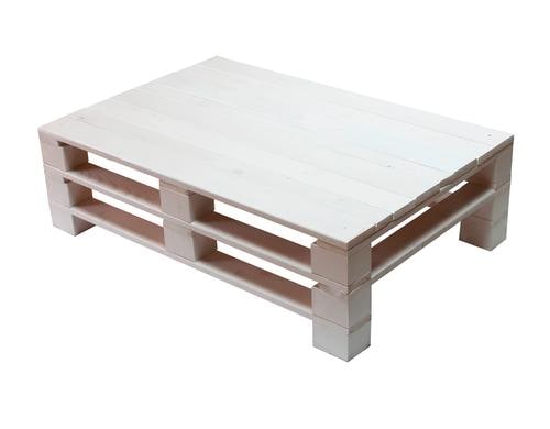 COCON Palettentisch weiss 120x80xH35cm