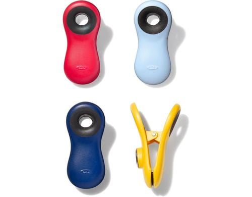 OXO Good Grips Verschlussklemmen 4Stk 4 Stk assortiert