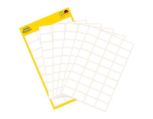 Avery Zweckform Etik. 18x12mm Vielzweck Inhalt: 216 Etik. / 6 Blatt