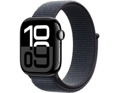 Apple Watch S10 CEL 42 Jet Black Alu Loop mit Ink Sport Loop
