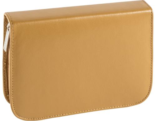 Brunnen Schüleretui Leder Grösse 19.5 x 13.5 x 3.5cm, natur