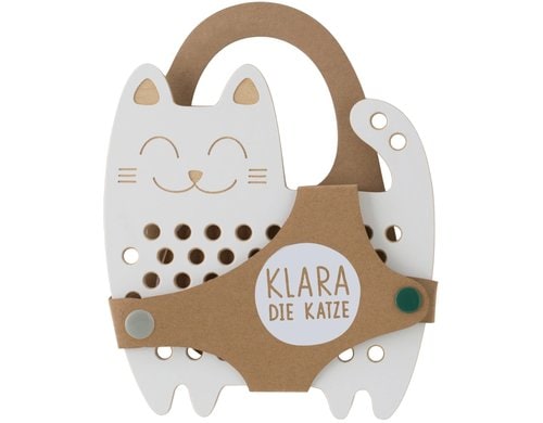 Fadenspiel Klara die Katze FSC-Holz, 21 x 16,5 x 2 cm