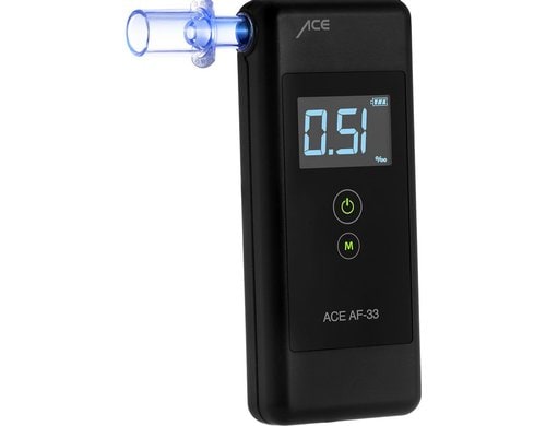 ACE AF-33 Alkoholtester 2x AAA, Max. Abweich =  5%, (Testsieger)