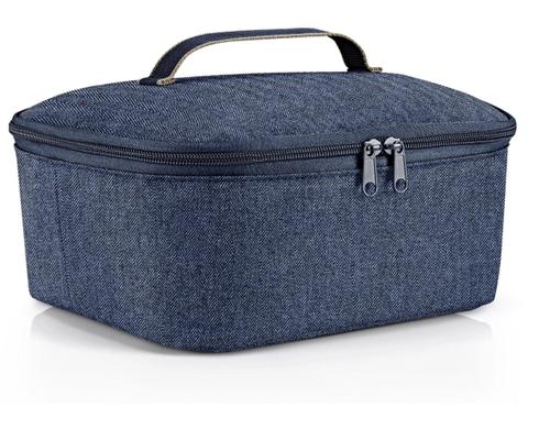 Reisenthel Kühltasche coolerbag M pocket herringbone dark blue