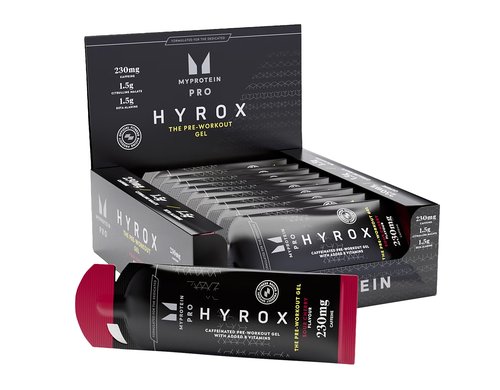 MyProtein Hyrox The Pre-Workout Gel Sour Cherry, Packung 12 Stk.