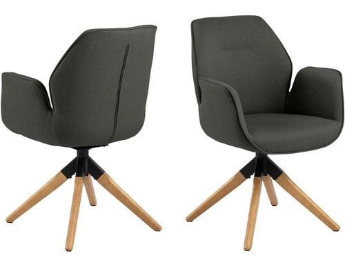 AC Design Esszimmerstuhl Aura Town 1 Stück Town Fabric dark grey 33/Braun