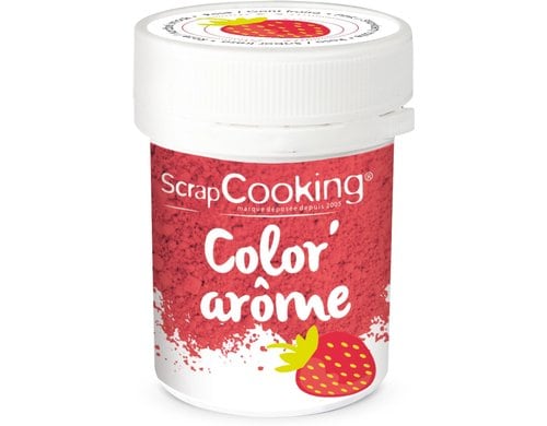 Lebensmittelfarbe mit Aroma Erdbeere Pulver 10 g