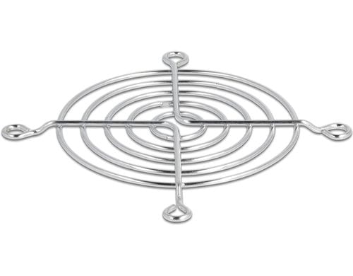 Delock Lüftergitter 80x80mm, silber Bedestigung über Schrauben