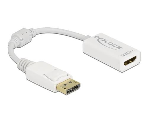 Adapter DP1.1 Stecker zu HDMI-Buchse Passiv, weiss