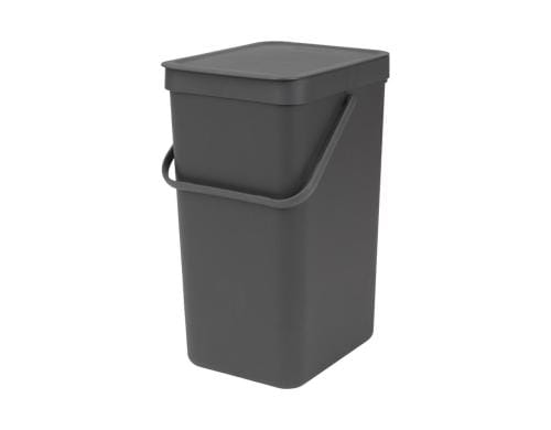 Brabantia Sort & Go Recyclingbehälter Inhalt 16 Liter, grey