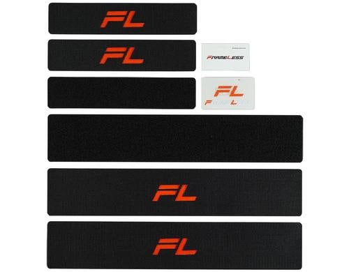 FRAMELESS Rahmenloser Nummernhalter Set für 2 Fahrzeuge