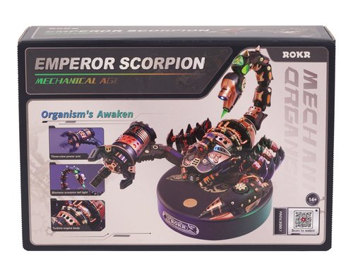 ROKR Mechanischer Emperor Scorpion Steampunk-Insektenmodell mit Licht