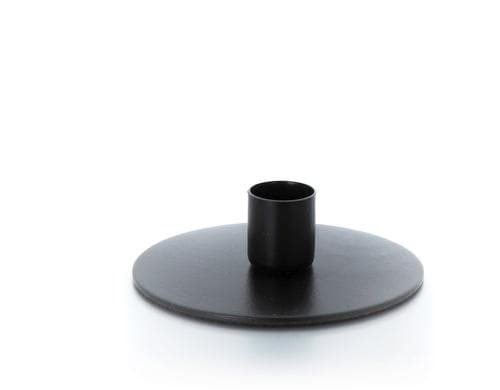 balthasar Kerzenhalter Nanast, Schwarz Metall, 10x10 cm (HxD), für Stabkerzen