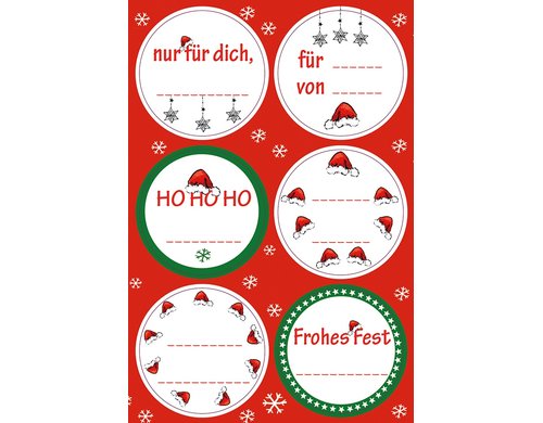 B+C Sticker Niko Mütze 11.5x17cm 4er