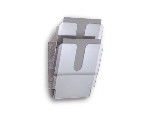 Durable Prospektständer Flexiplus 2 A4 2 Fächer, 247x360x100mm, transparent