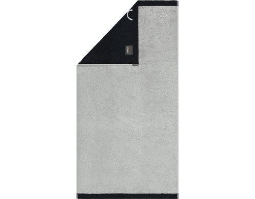 Cawö Duschtuch Lifestyle Splash 70 x 140 cm, Platin/Schwarz